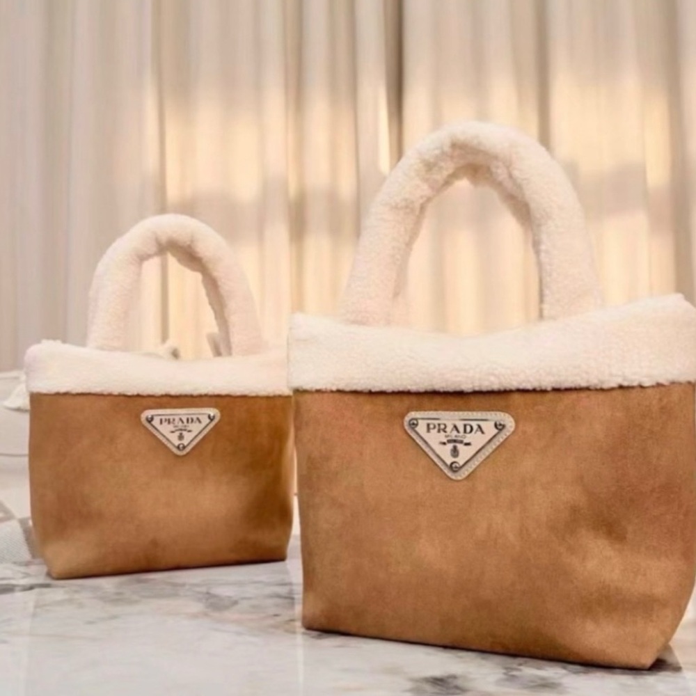 Prada Tan and Cream Women's Bag